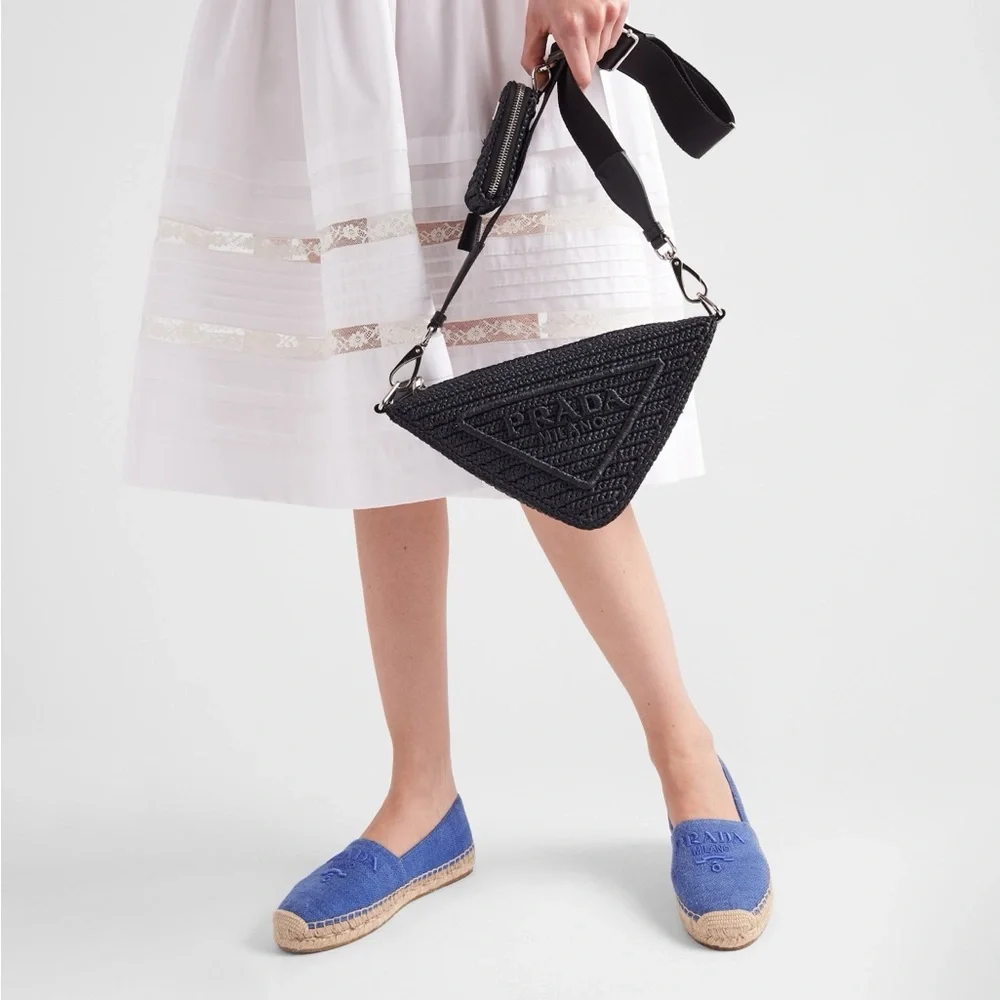 New Prada Linen espadrilles $850 40 - Picture 4 of 12